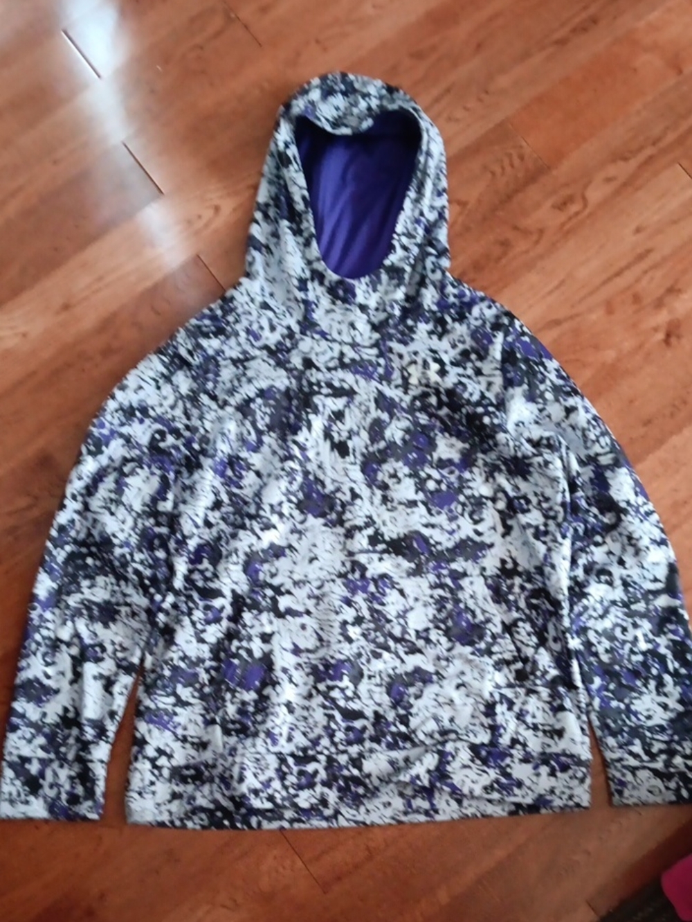 Under Armor Purple & Black Hoodie Pullover
